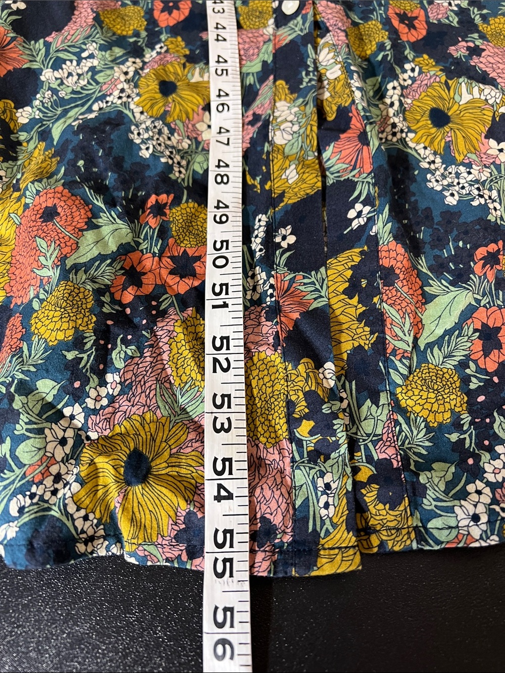 Trovata Boho Floral Button-Front Maxi Dress with Belt and Pockets 100% Cotton - Picture 6 of 8